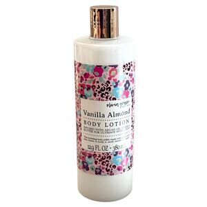 Olivia & Grace Vanilla Almond Scented BODY LOTION 12.9 oz Argan Shea NEW Sealed